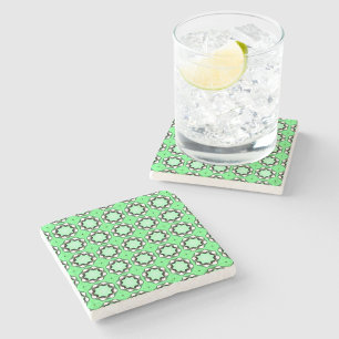 decorative symmetrical geometric pattern coaster 