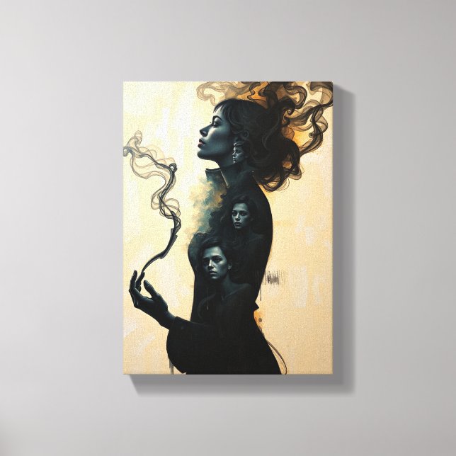 Decorative Table ( Instability ) Canvas Print (Front)