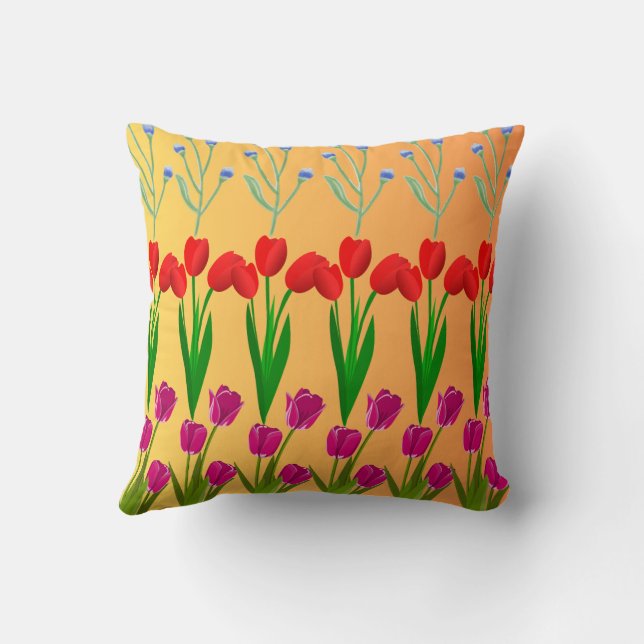Decorative throw pillow, Square accent pillow,  Throw Pillow (Back)