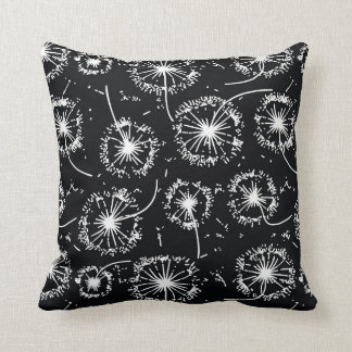 Decorative Throw Pillows-Dandelion Dance Pillow