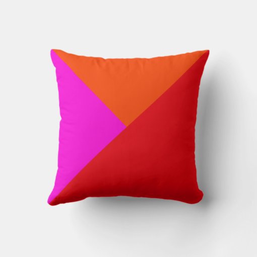 Decorative Throw Pillows Red, Pink and Orange Zazzle
