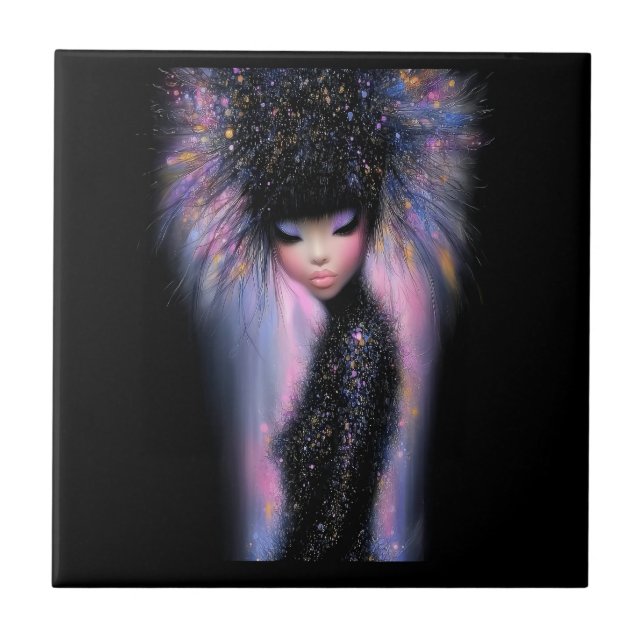 Decorative Tiles Cosmic Diva Stellar Glow (Front)