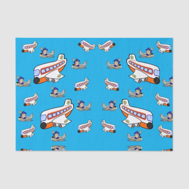 Decorative tissue paper airplanes (Front)