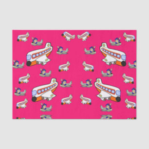 Decorative tissue paper airplanes