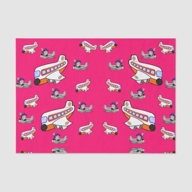 Decorative tissue paper airplanes (Front)