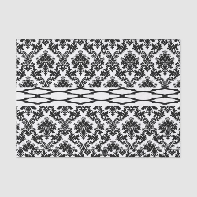 Decorative tissue paper black white (Front)
