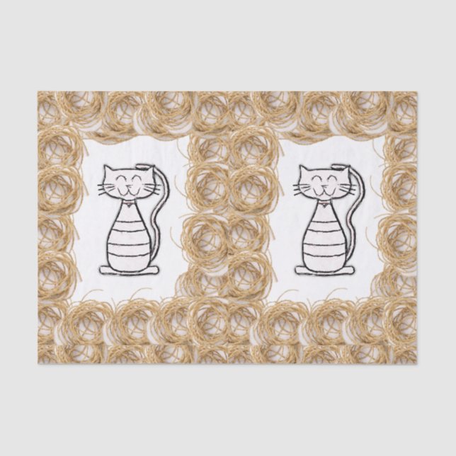 Decorative tissue paper Cat (Front)
