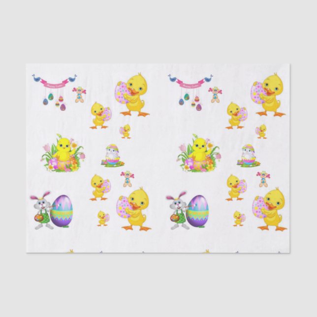 Decorative tissue paper easter (Front)