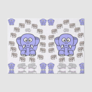 Decorative tissue paper elephants