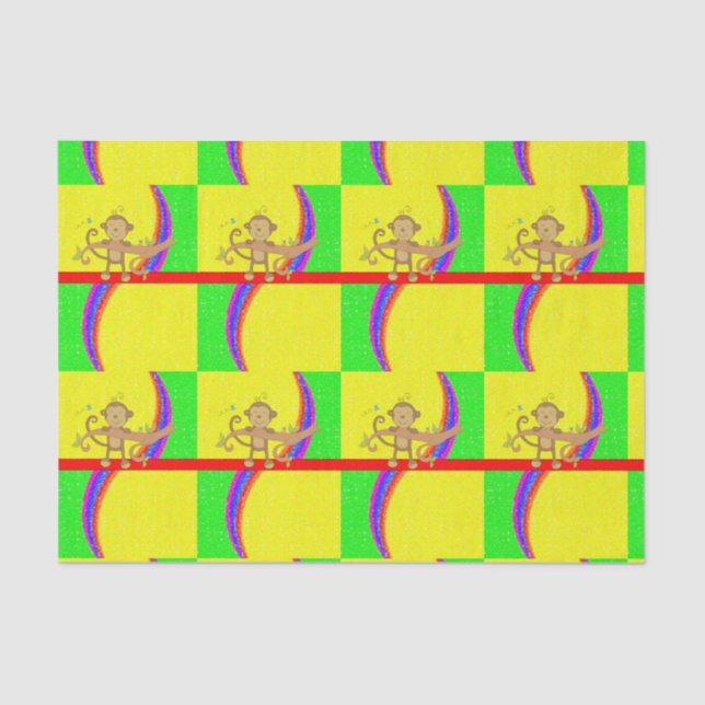 Decorative tissue paper Monkey (Front)