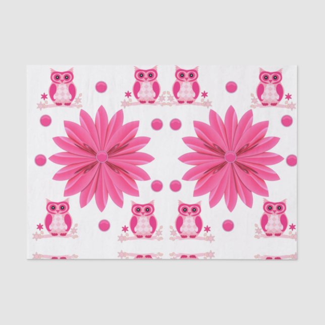 Decorative tissue paper owls (Front)