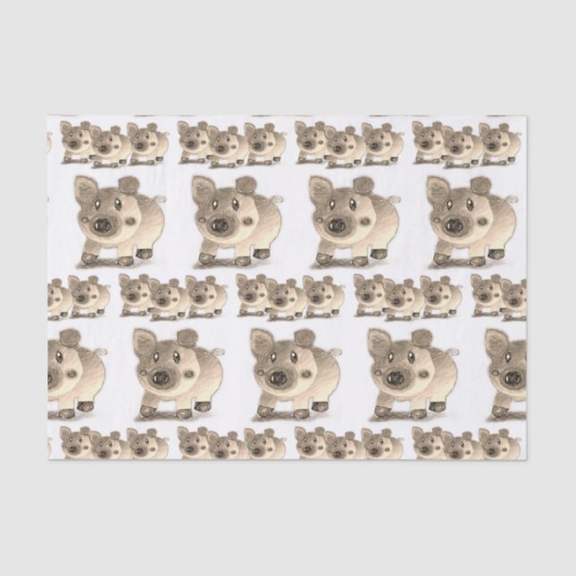 Decorative tissue paper Pig (Front)