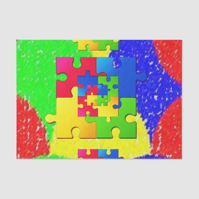 Decorative tissue paper puzzle (Front)
