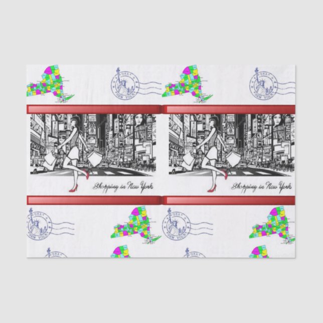 Decorative tissue paper shopping new york (Front)