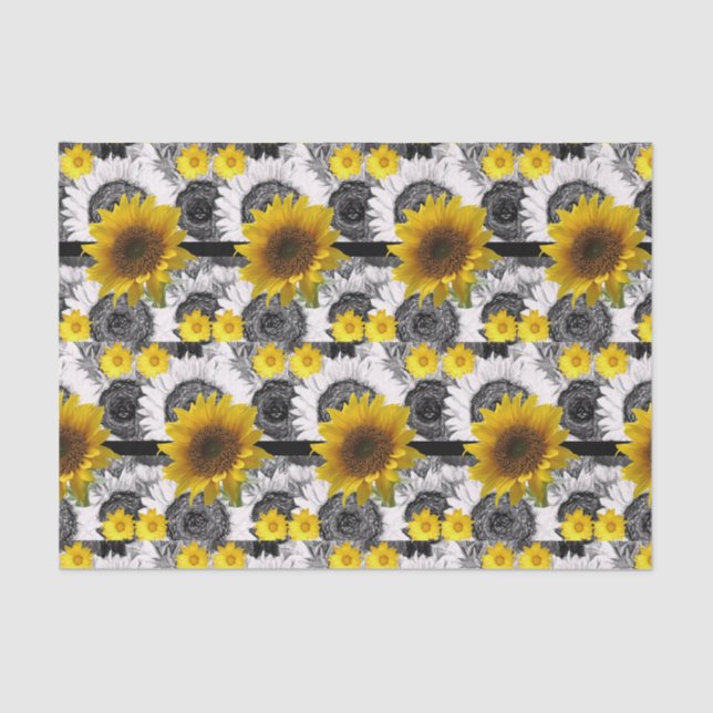 Decorative tissue paper Sunflower (Front)