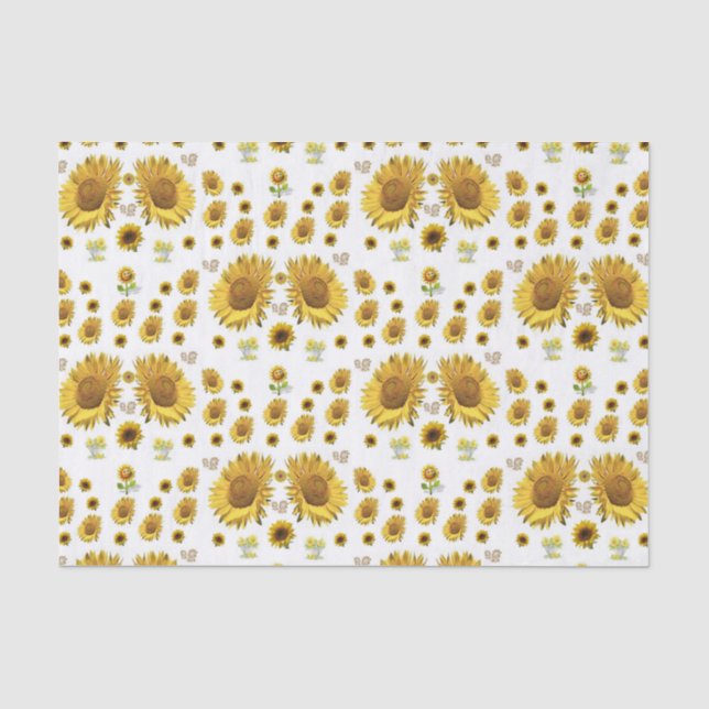 Decorative tissue paper Sunflower (Front)
