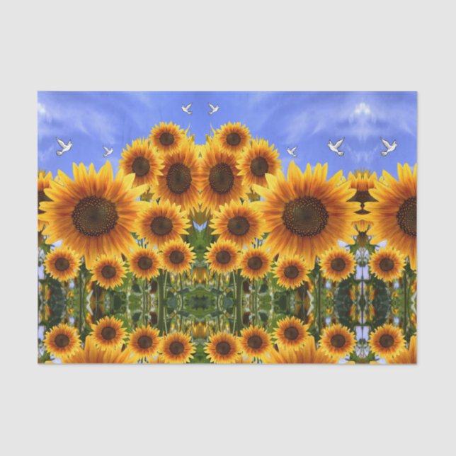 Decorative tissue paper Sunflower (Front)
