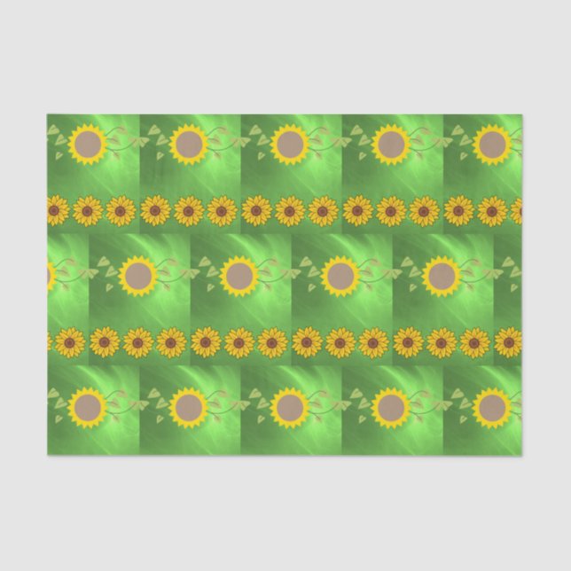 Decorative tissue paper Sunflower (Front)