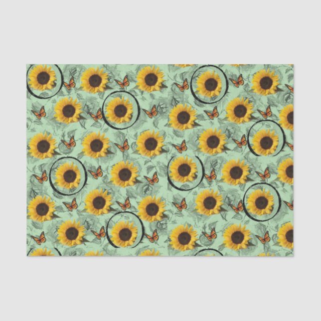 Decorative tissue paper Sunflower (Front)
