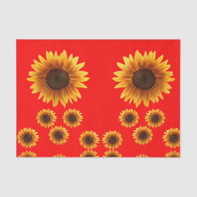 Decorative tissue paper sunflowers (Front)