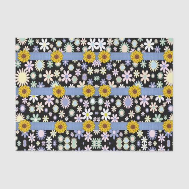 Decorative tissue paper sunflowers (Front)