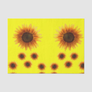 Decorative tissue paper sunflowers