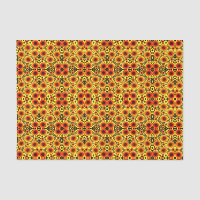 Decorative tissue paper sunflowers (Front)