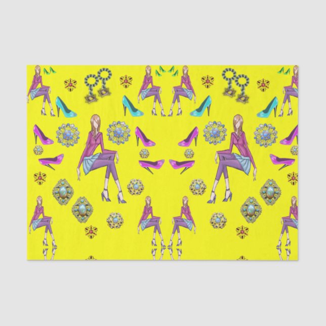 Decorative tissue paper teenagers shoes (Front)