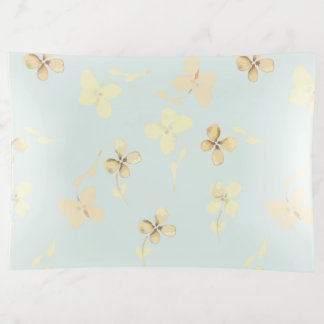 Decorative tray with floral design.