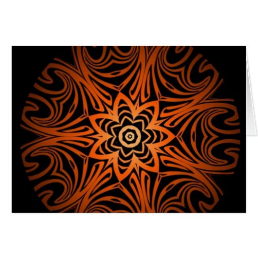 Decorative Two Tone kaleidoscope Cards (Front Horizontal)