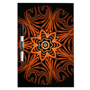 Decorative Two Tone kaleidoscope Dry-Erase Board