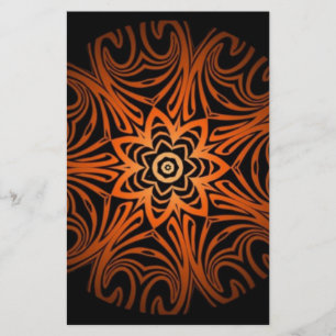 Decorative Two Tone kaleidoscope Stationery