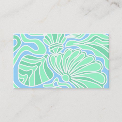Customizable Decorative Underwater Themed Design. Business Card Templates