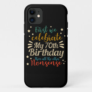 decorative vintage awesome 70th birthday iPhone 11 case