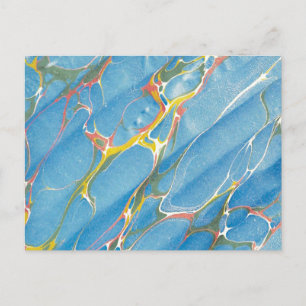 Decorative Vintage Endpaper Postcard