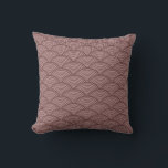 Decorative Vintage Japaneses Pattern Brown Throw Pillow<br><div class="desc">This is beautiful Decorative Vintage Japaneses Pattern Brown Square Pillow . You can decor your bedroom with this beautiful vintage pillow. Celebrate the season with this modern and stylish holiday decor pillow.</div>
