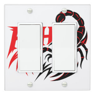 Decorative Wall Light Switch with Scorpion Design Cover