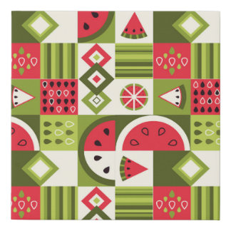 Decorative Watermelon Elements Art Print