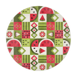 Decorative Watermelon Elements Art Print Cutting Board