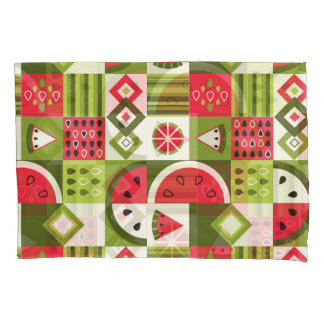 Decorative Watermelon Elements Art Print Pillow Case