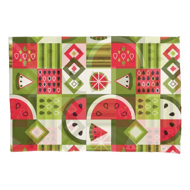 Decorative Watermelon Elements Art Print Pillow Case (Front)