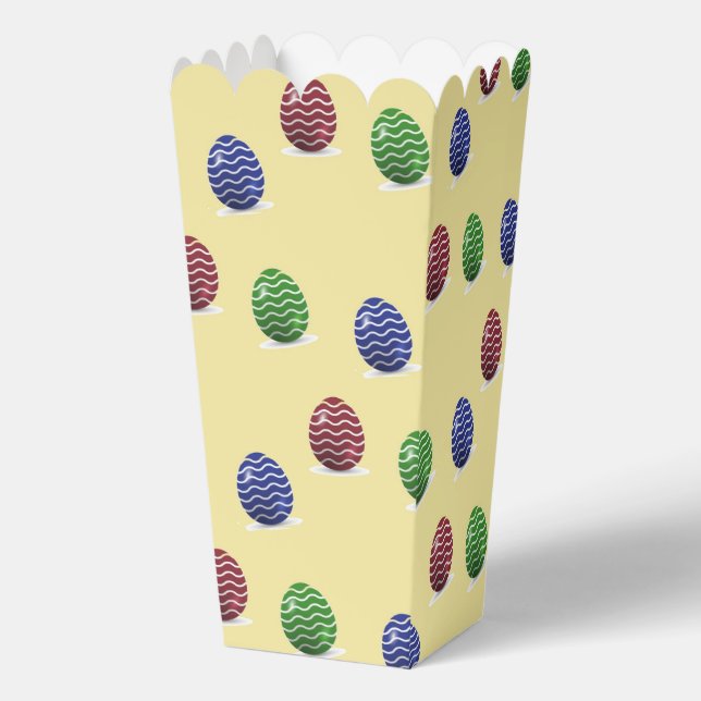 Decorative waves Easter eggs Favor Boxes (Front)