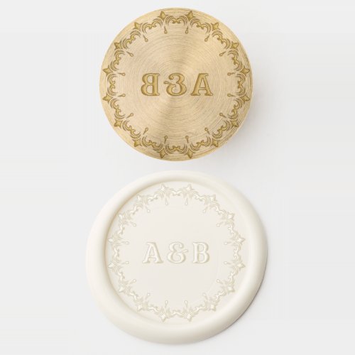 Decorative Wedding Monogram Wax Seal Stamp