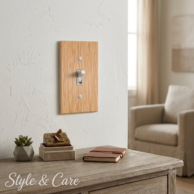 Decorative Wood Texture Switch Cover Single Toggle (Decorative Wood Texture Switch Cover Single Toggle)
