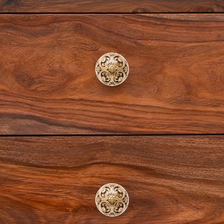 Decorative Wooden Floral Scrollwork Orb