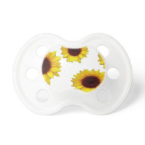 DECORATIVE YELLOW SUNFLOWERS PACIFIER DECORATIVE YELLOW SUNFLOWERS PACIFIER