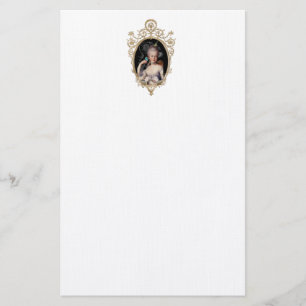 Decorative young Marie Antoinette portrait Stationery