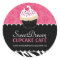 Decorative Zebra Print Cupcake Jar Stickers