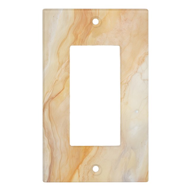 Decorator Granite Stone Look Pattern Light Switch Cover (Front)