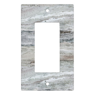 Decorator Grey Granite Stone Look Pattern Light Switch Cover